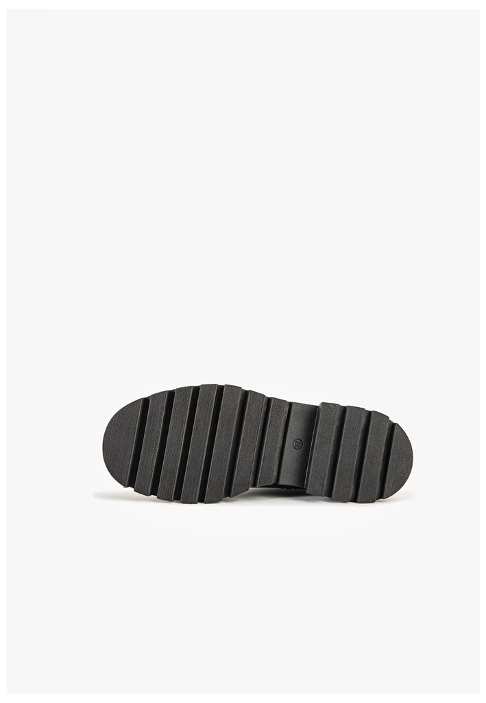 Inuovo Stiefelette Leder Schwarz