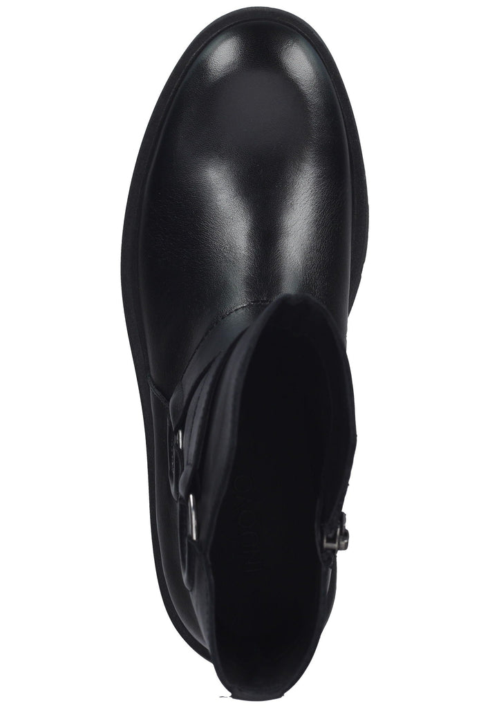 Inuovo Stiefelette Leder Schwarz