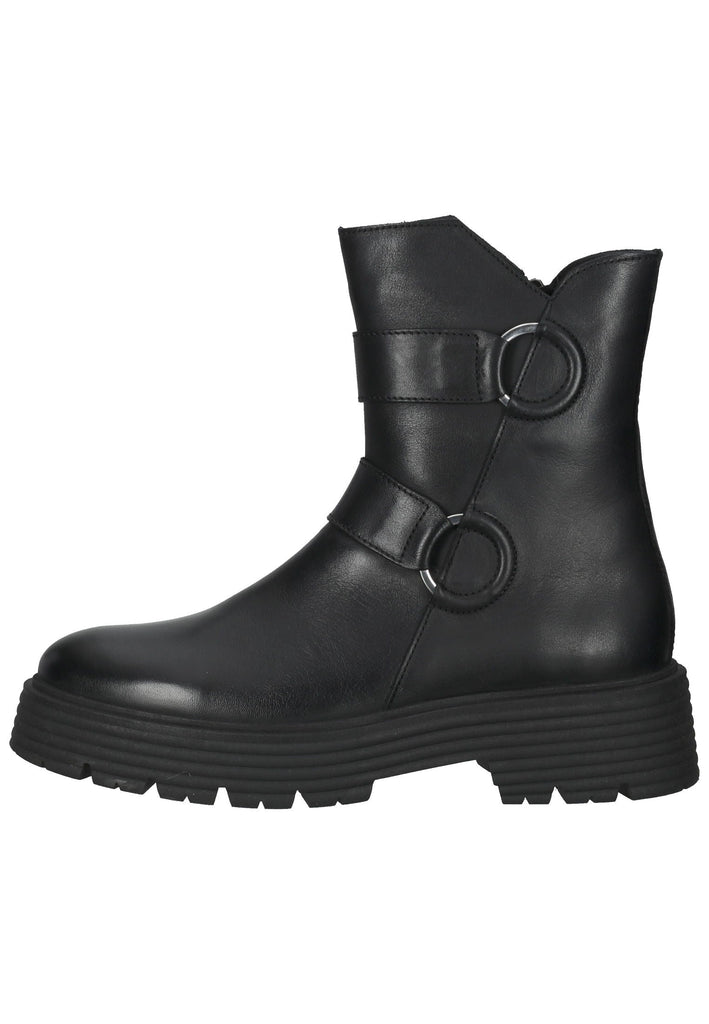 Inuovo Stiefelette Leder Schwarz