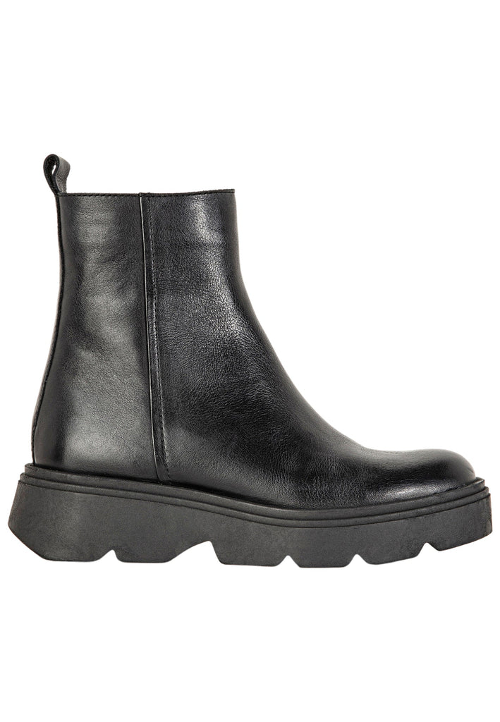 Inuovo Stiefelette Leder Schwarz