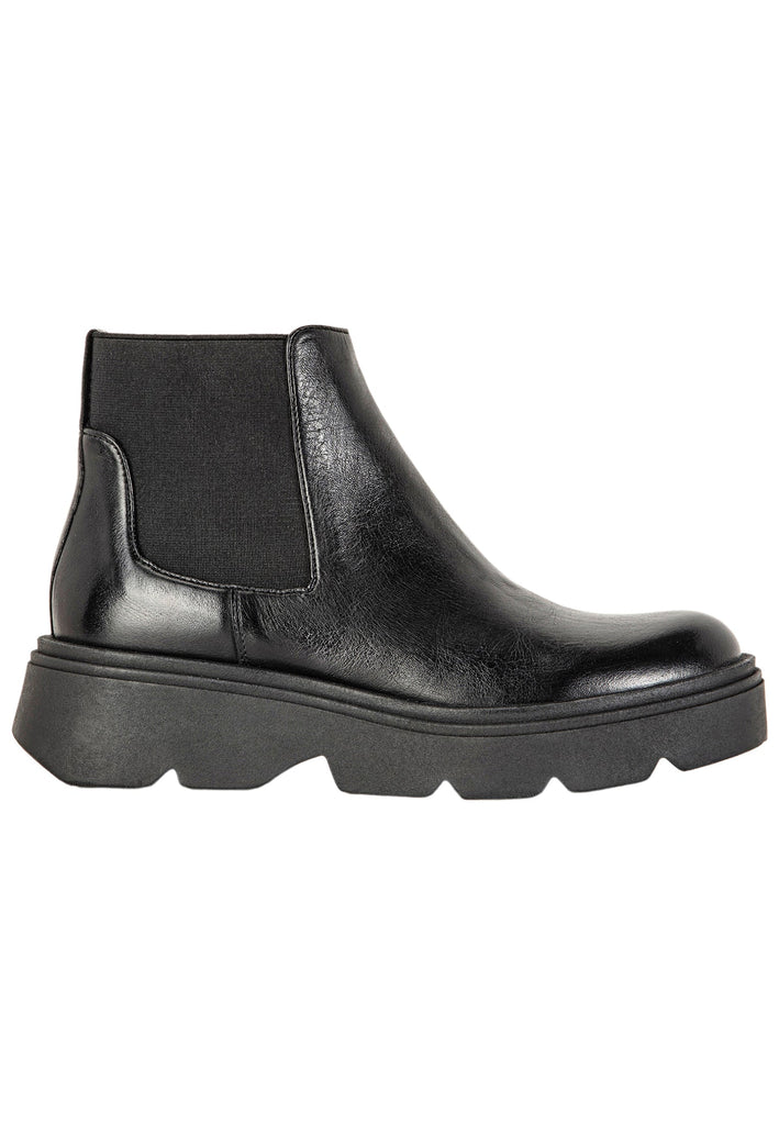 Inuovo Stiefelette Leder Schwarz