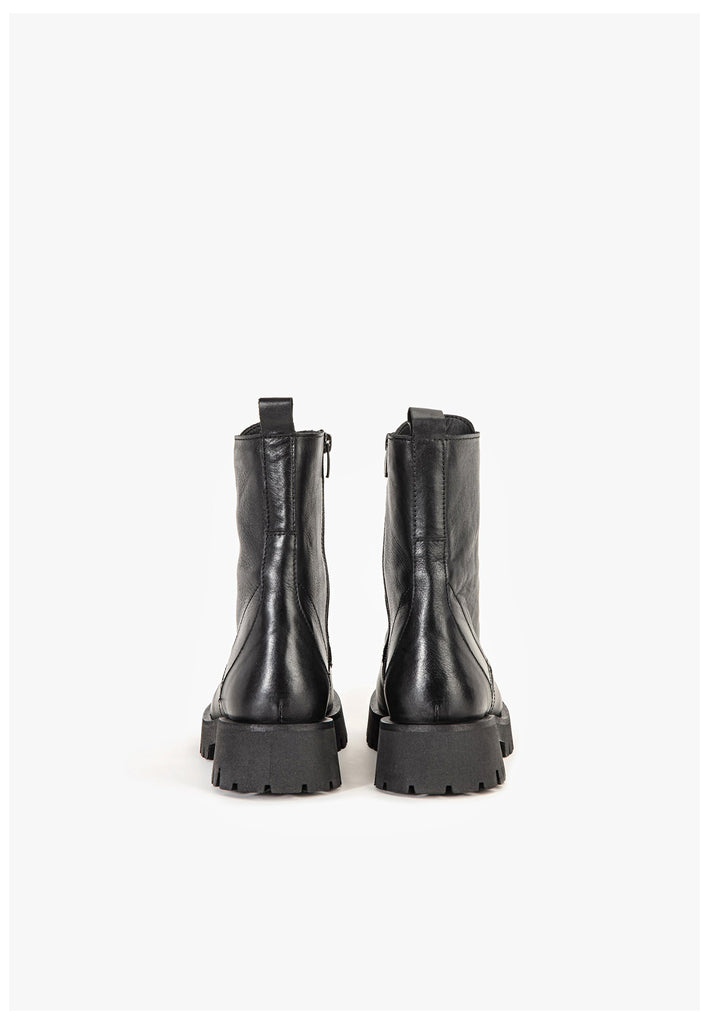 Inuovo Stiefelette Leder Schwarz