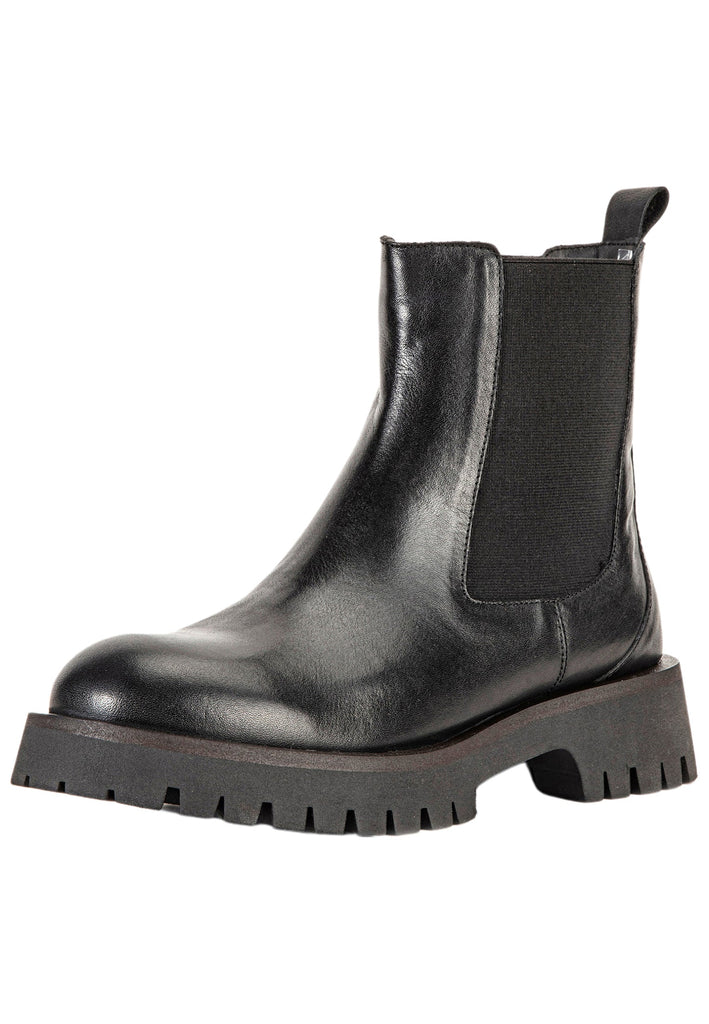 Inuovo Stiefelette Leder Schwarz