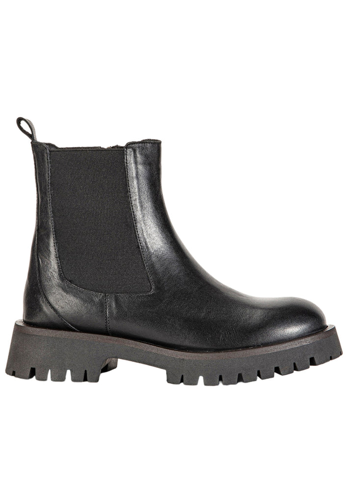 Inuovo Stiefelette Leder Schwarz