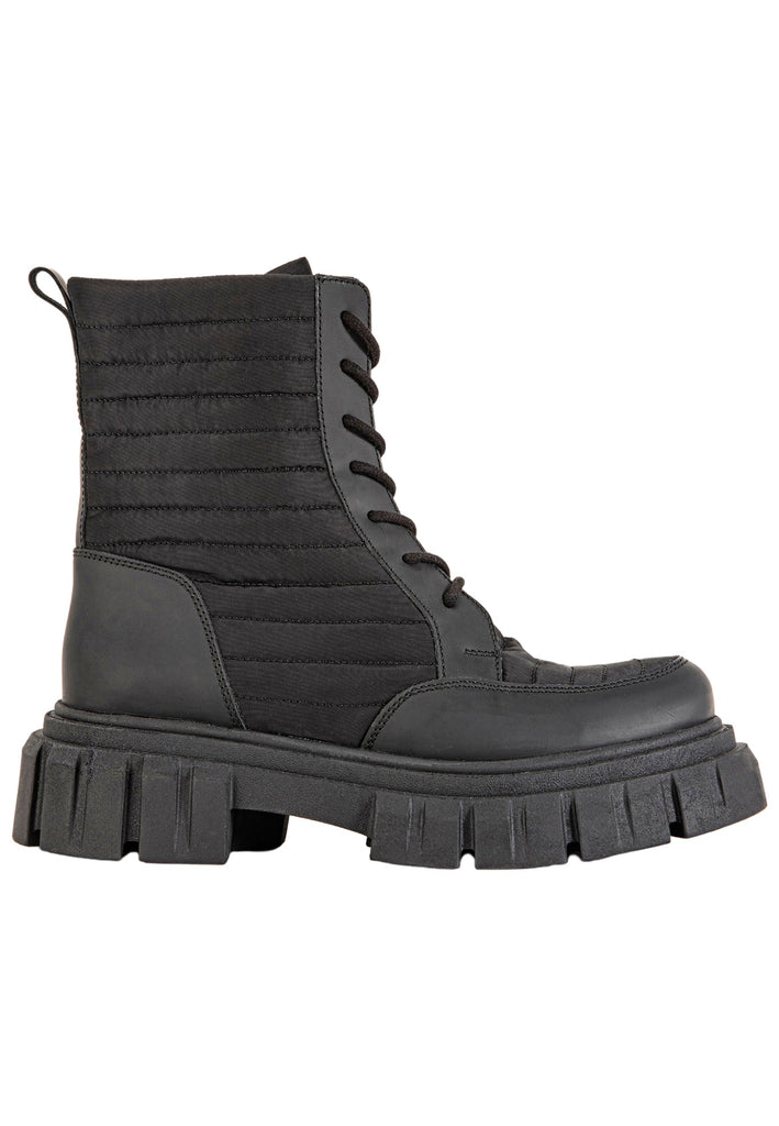 Inuovo Stiefelette Leder Schwarz