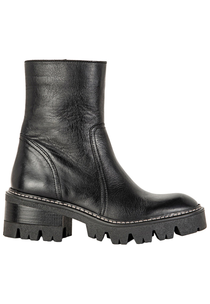 Inuovo Stiefelette Leder Schwarz