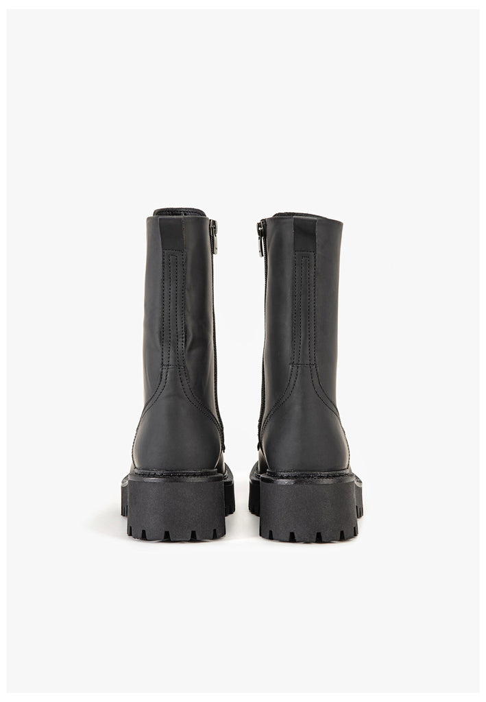 Inuovo Stiefelette Leder Schwarz