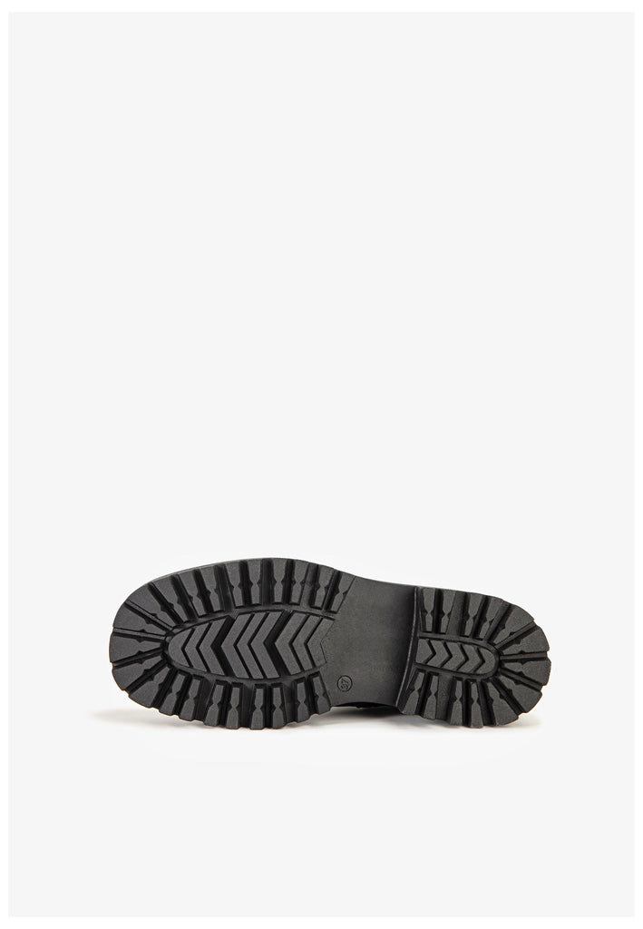 Inuovo Stiefelette Leder Schwarz