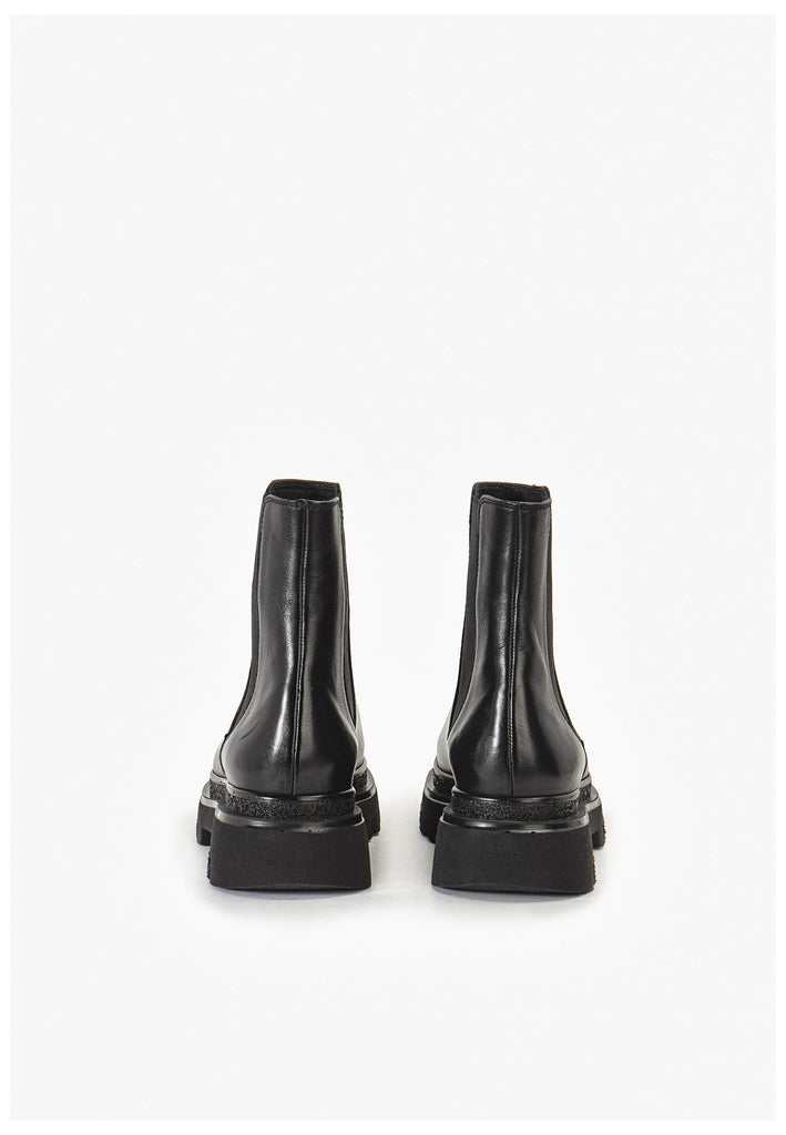 Inuovo Stiefelette Leder Schwarz