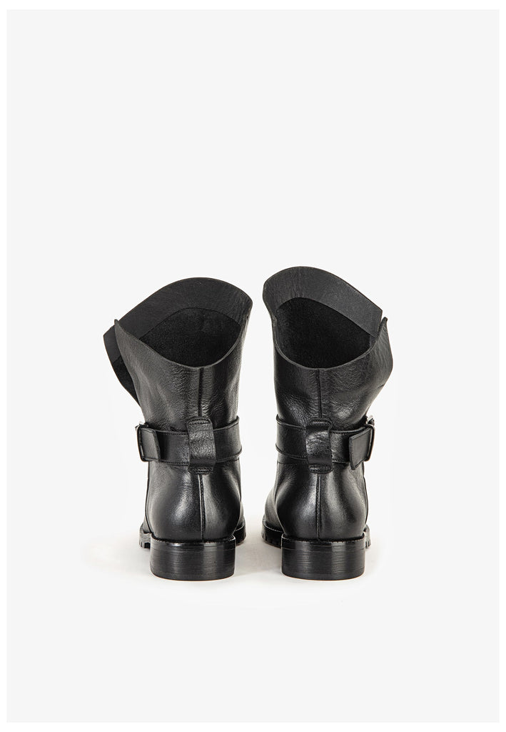 Inuovo Stiefelette Leder Schwarz