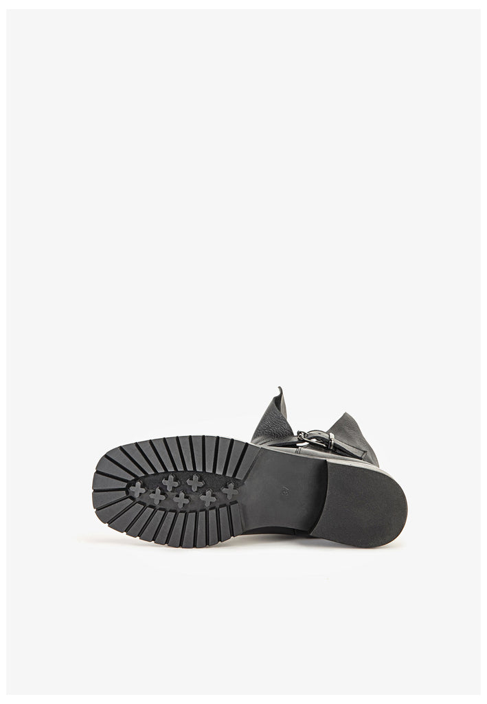 Inuovo Stiefelette Leder Schwarz