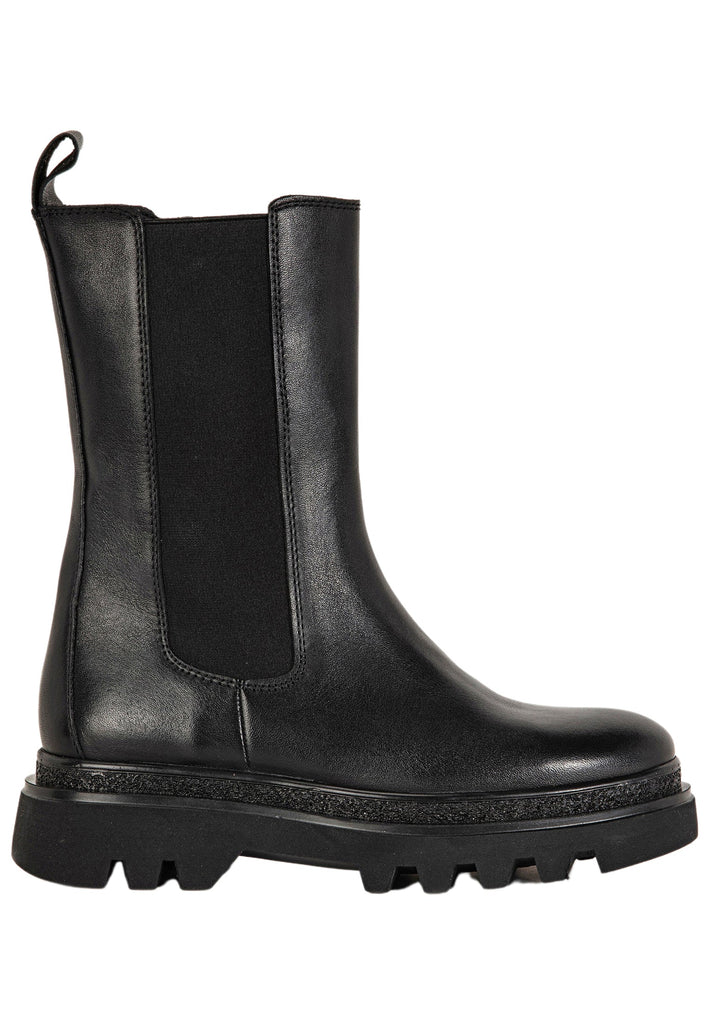 Inuovo Stiefelette Leder Schwarz