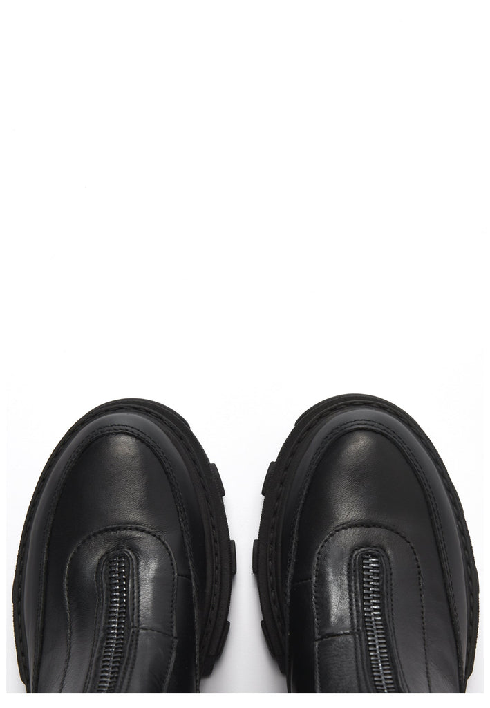 Inuovo Stiefelette Leder Schwarz