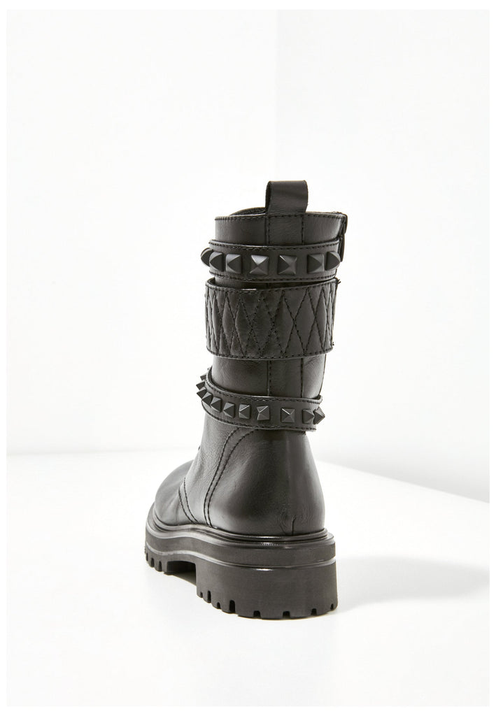 Inuovo Stiefelette Leder Schwarz