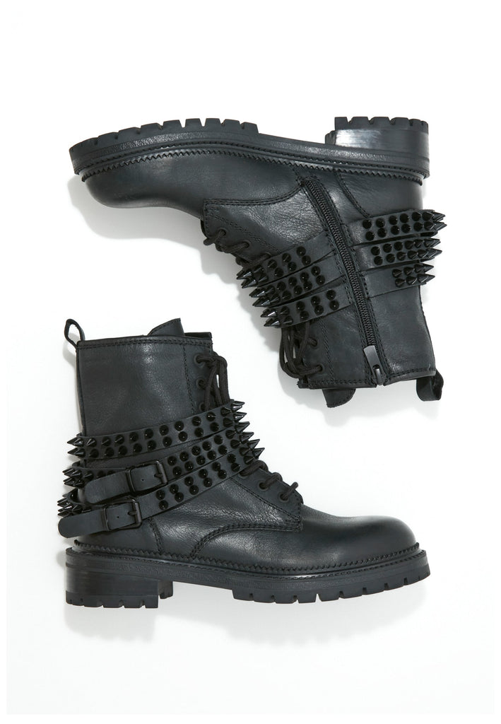 Inuovo Stiefelette Leder Schwarz