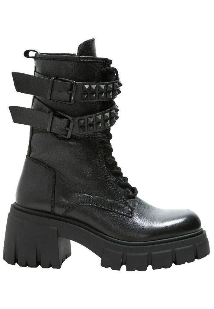 Inuovo Stiefelette Leder Schwarz