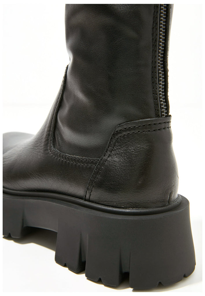 Inuovo Stiefelette Leder Schwarz