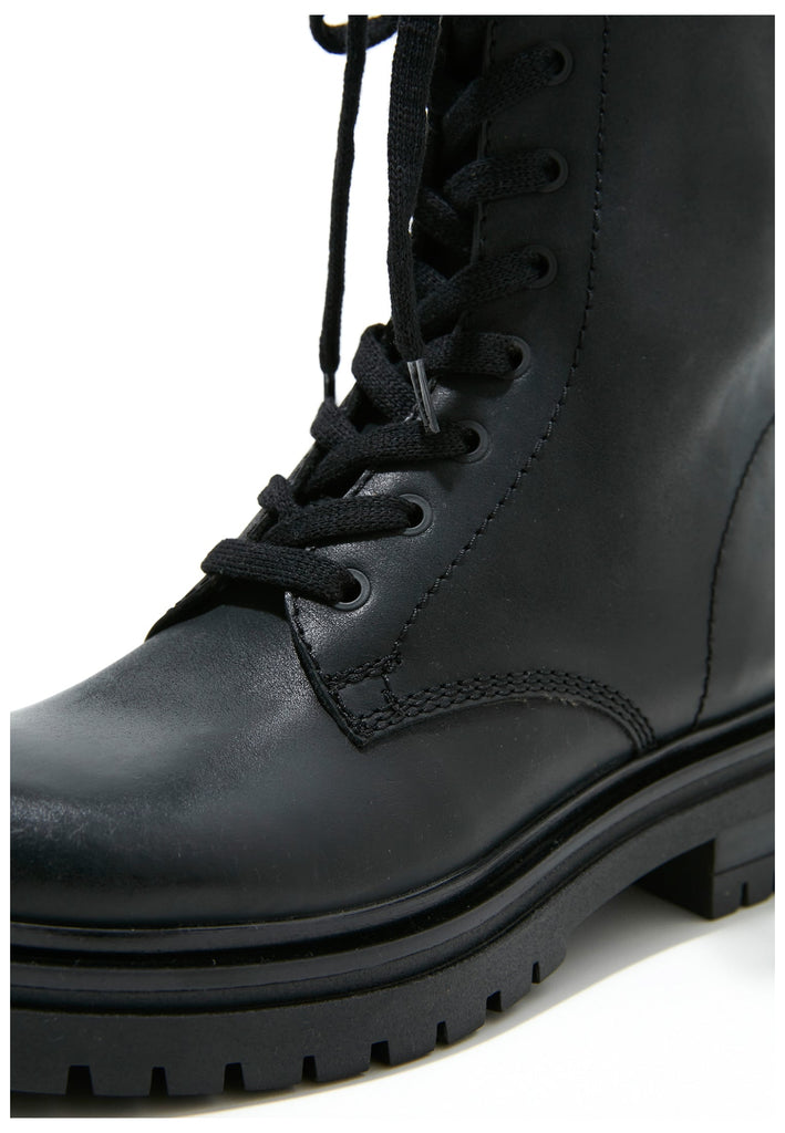 Inuovo Stiefelette Leder Schwarz