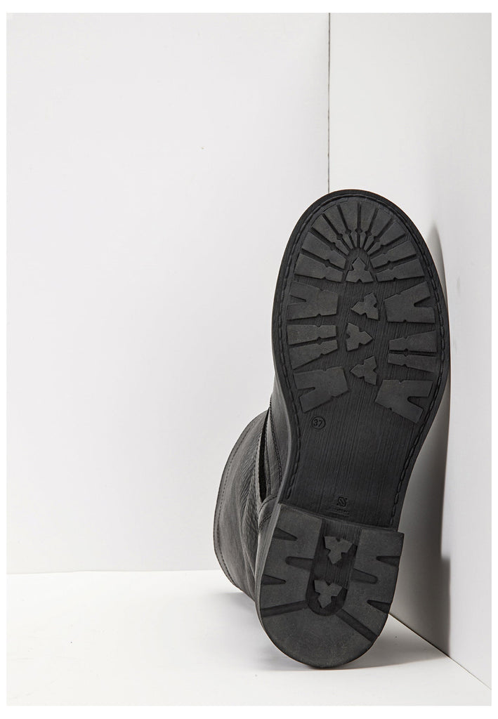 Inuovo Stiefelette Leder Schwarz