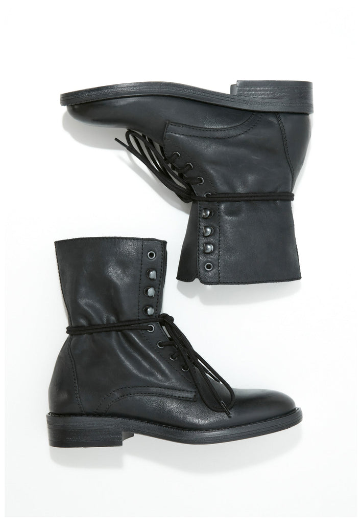 Inuovo Stiefelette Leder Schwarz