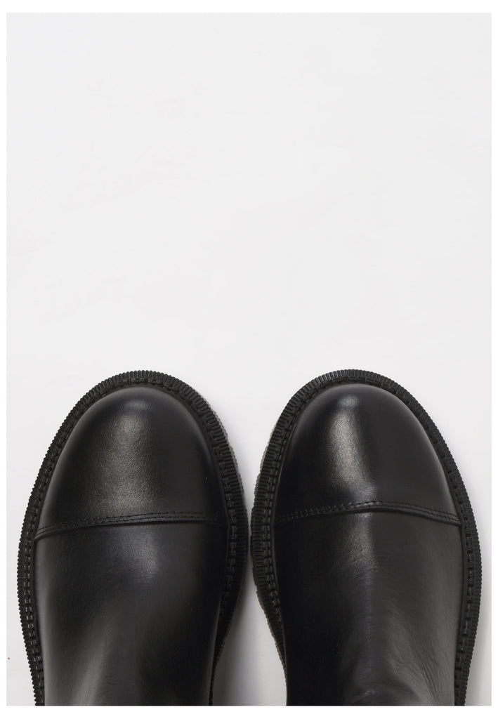 Inuovo Stiefelette Leder Schwarz