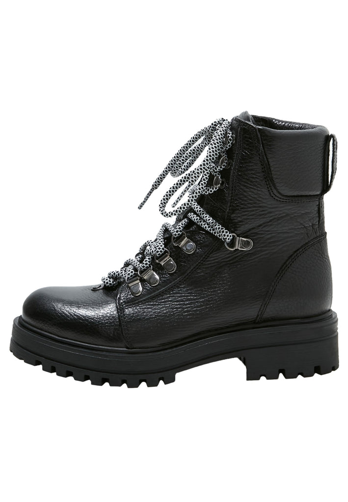 Inuovo Stiefelette Leder Schwarz