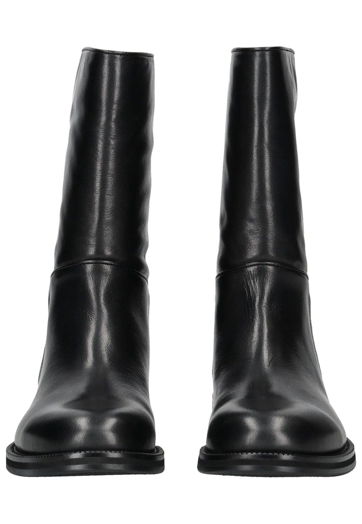 Inuovo Stiefelette Leder Schwarz