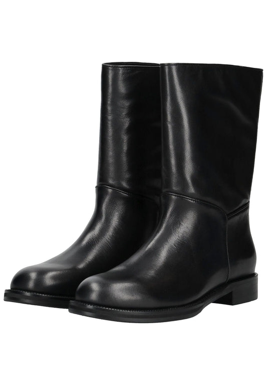 Inuovo Stiefelette Leder Schwarz