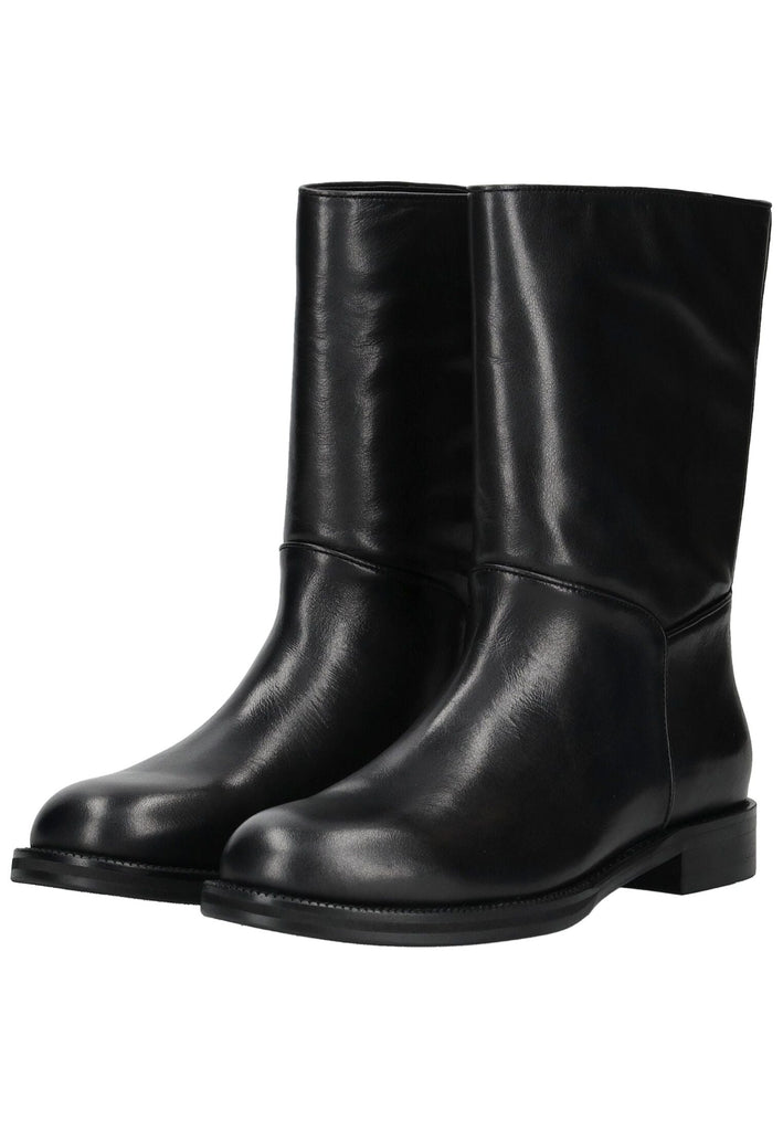 Inuovo Stiefelette Leder Schwarz