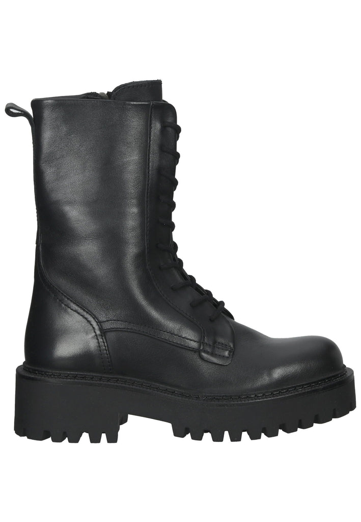 Inuovo Stiefelette Leder Schwarz/Schwarz