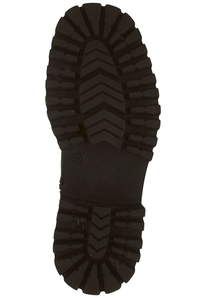 Inuovo Stiefelette Leder Schwarz/Schwarz