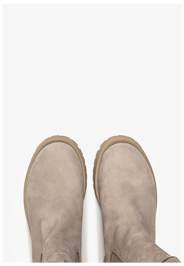 Inuovo Stiefelette Leder Silber/Grau