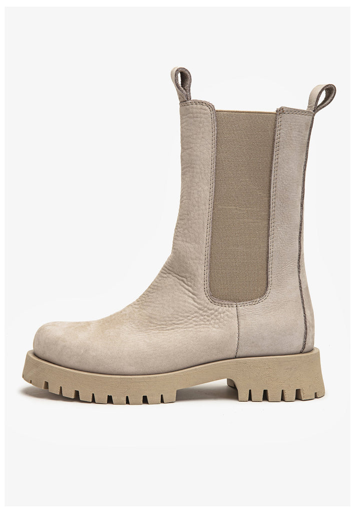 Inuovo Stiefelette Leder Silber/Grau