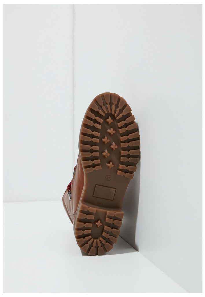 Inuovo Stiefelette Leder Tabacco