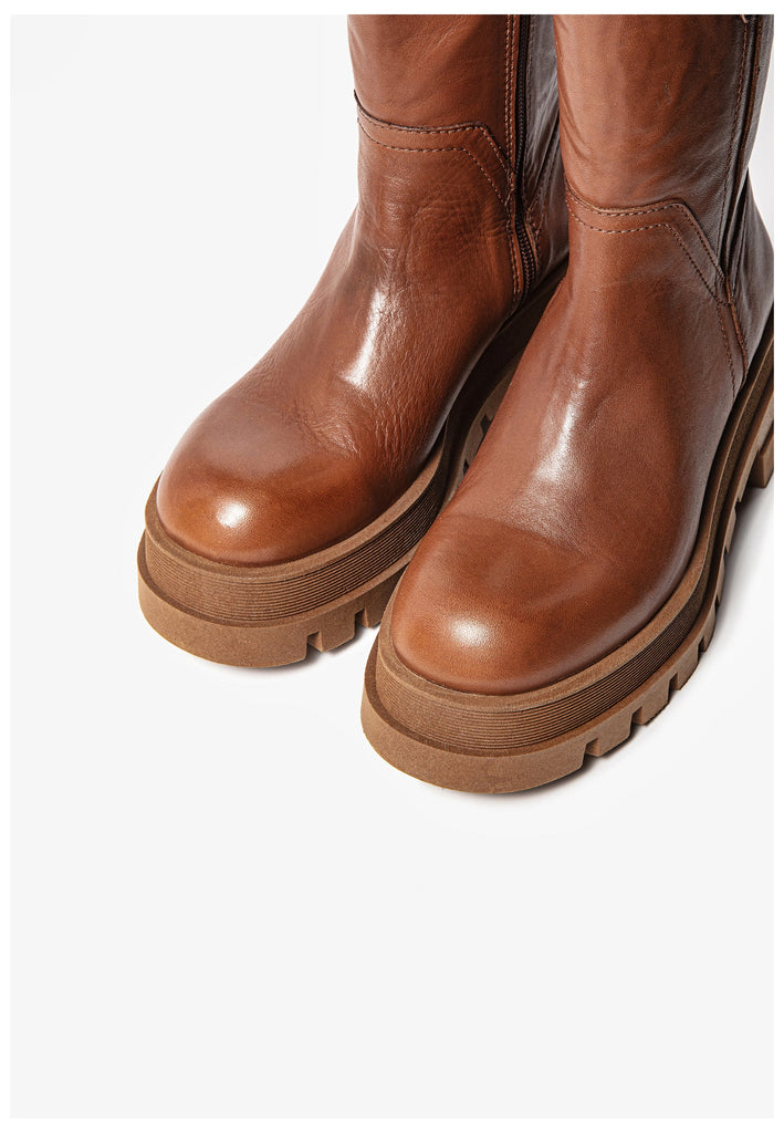 Inuovo Stiefelette Leder Tan