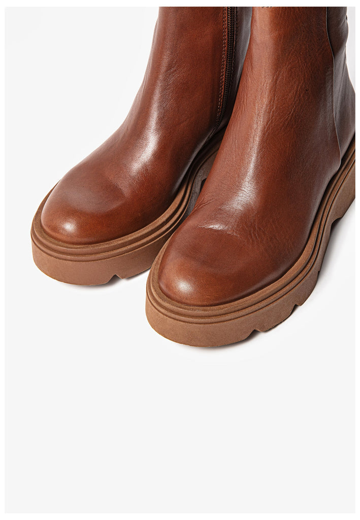 Inuovo Stiefelette Leder Tan