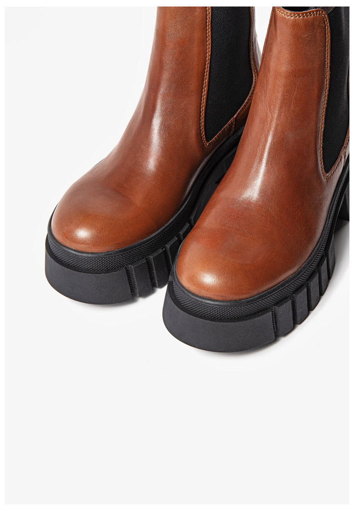 Inuovo Stiefelette Leder Tan