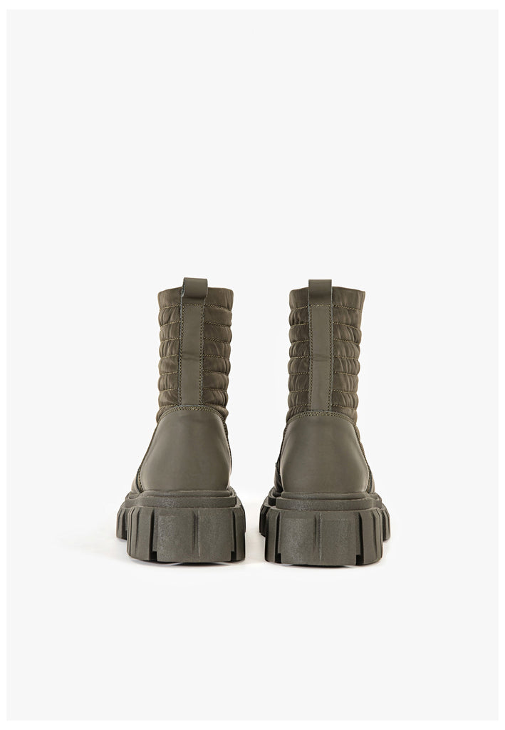 Inuovo Stiefelette Leder/Textil Army