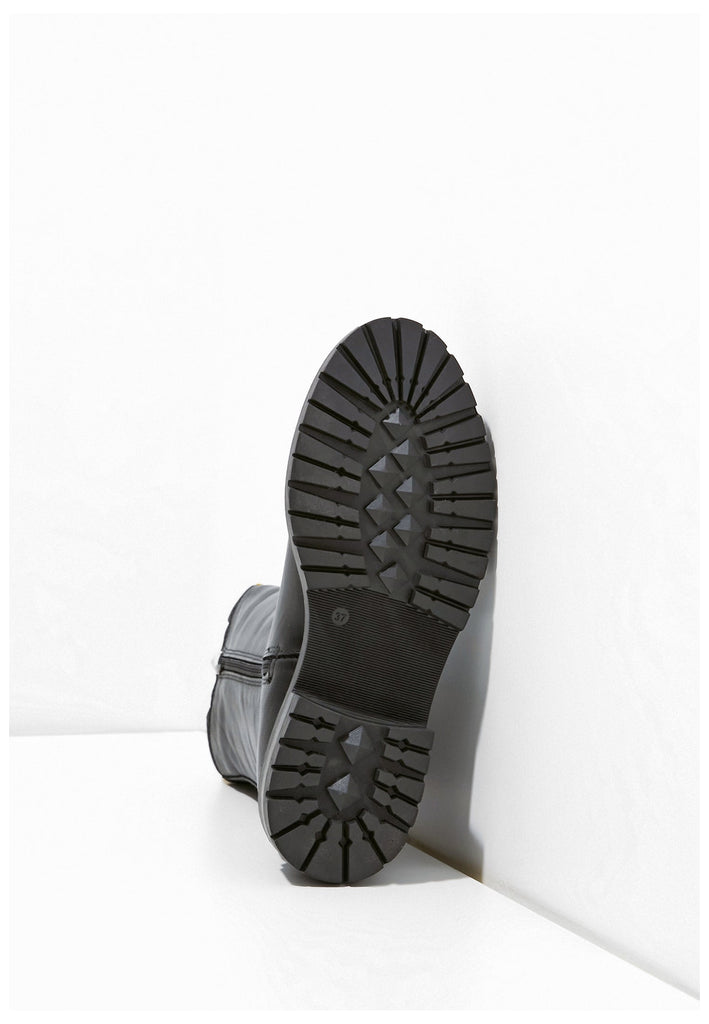 Inuovo Stiefelette Leder/Textil Black