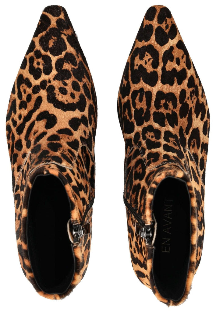 Inuovo Stiefelette Leder/Textil Leopard