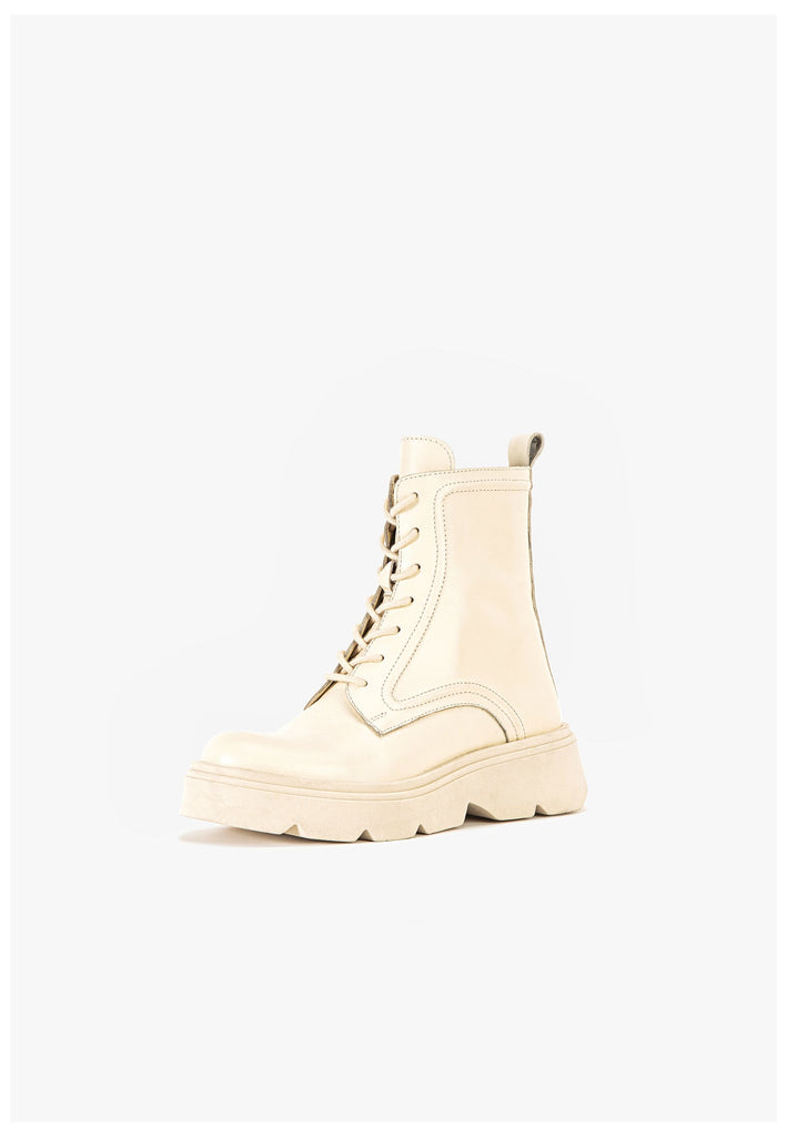 Inuovo Stiefelette Leder Weiß