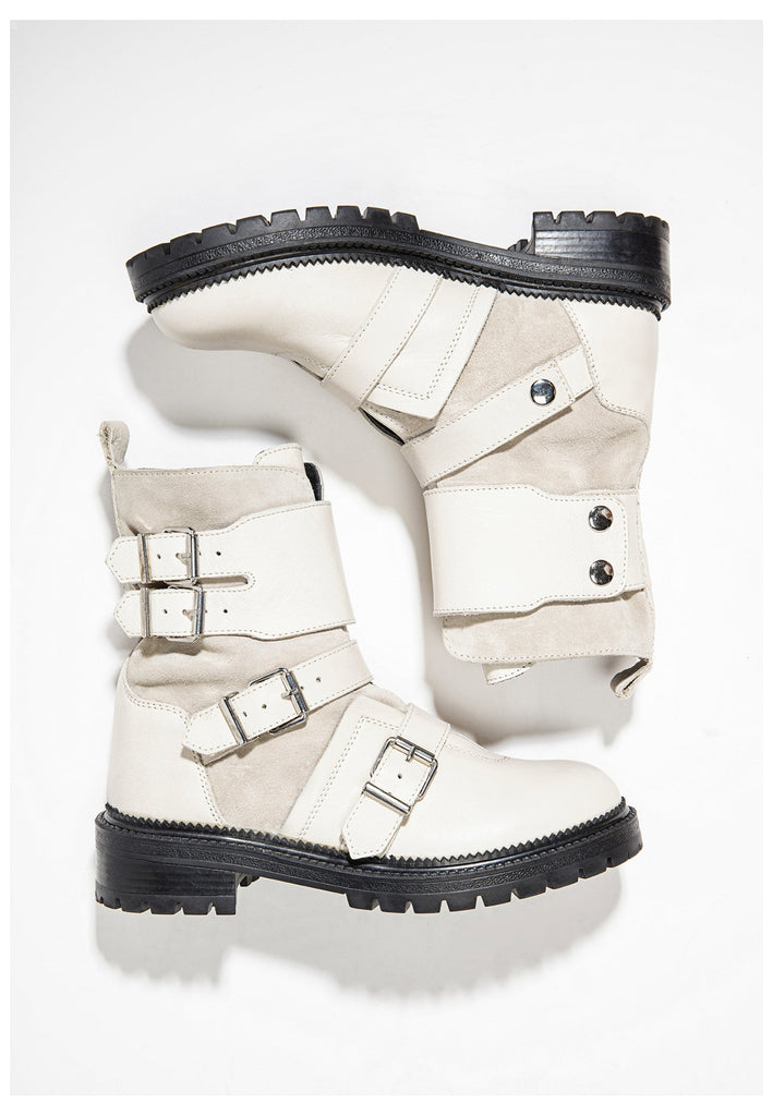 Inuovo Stiefelette Leder Weiß