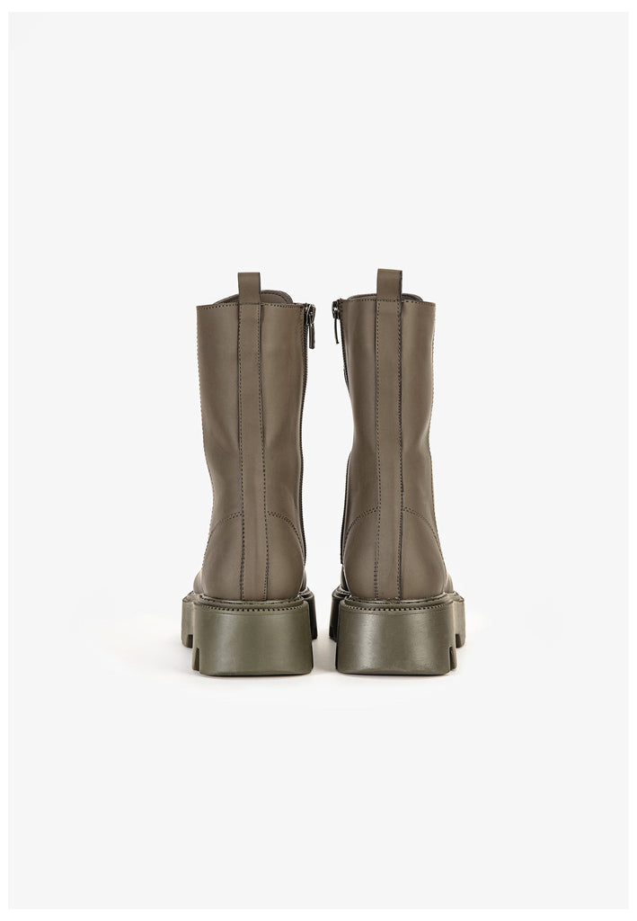 Inuovo Stiefelette Lederimitat Army