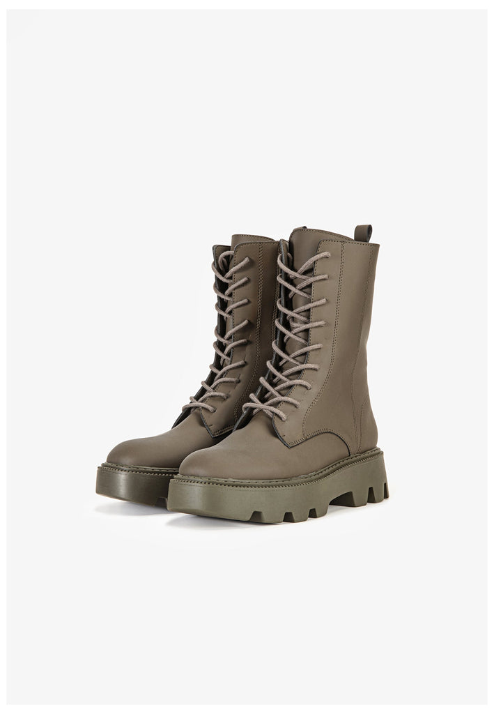 Inuovo Stiefelette Lederimitat Army