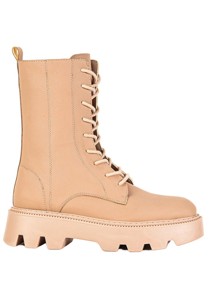 Inuovo Stiefelette Lederimitat Nude