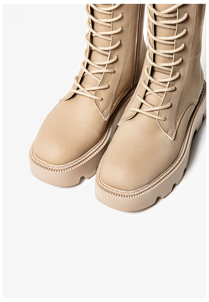 Inuovo Stiefelette Lederimitat Nude