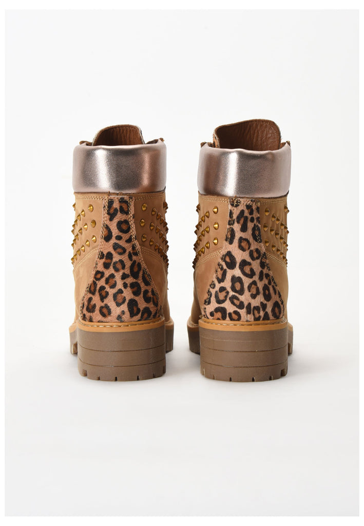 Inuovo Stiefelette Nubukleder Mustard