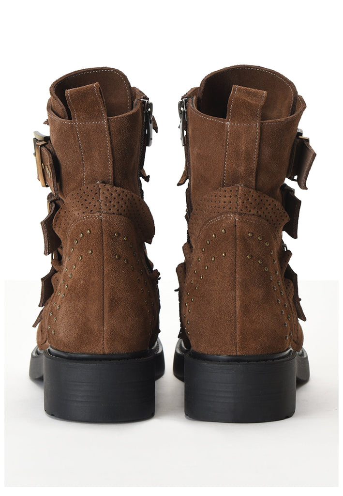 Inuovo Stiefelette Veloursleder Braun