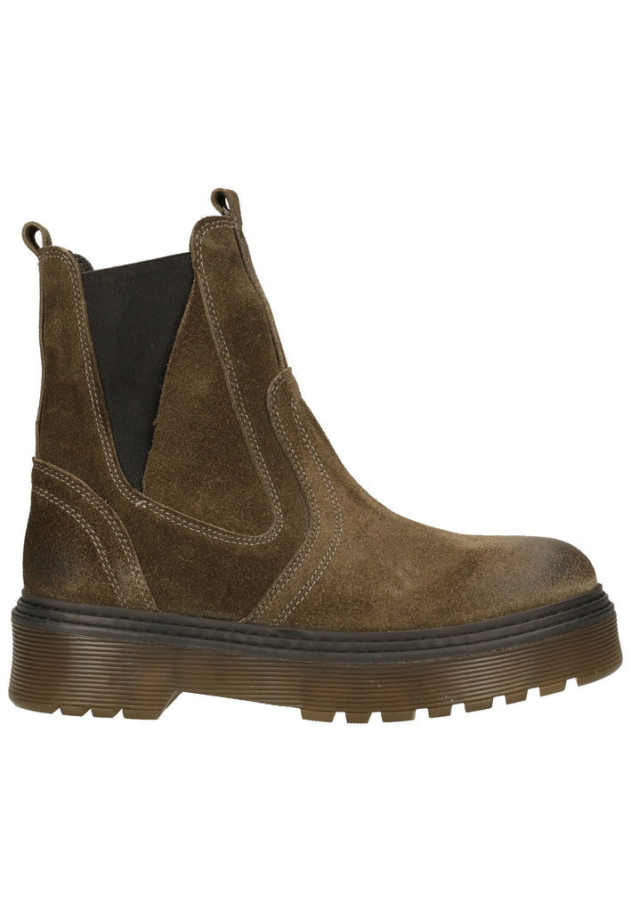 Inuovo Stiefelette Veloursleder Khaki