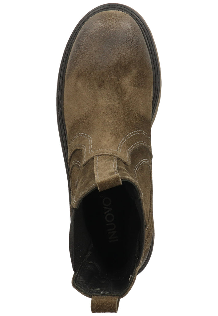 Inuovo Stiefelette Veloursleder Khaki